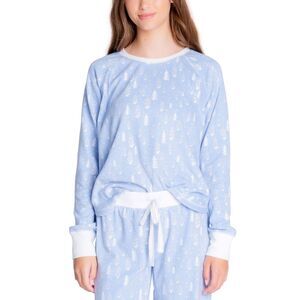 Insomniax Womens Printed Long Sleeve Pajama Top Only,1-Piece M